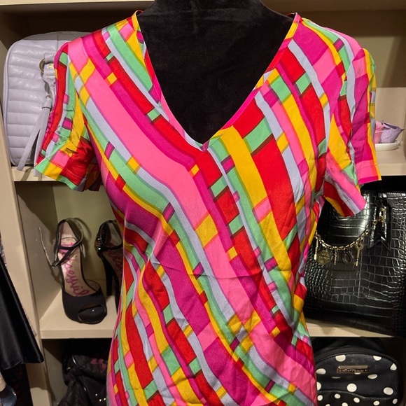 ColorBlock Betsey Johnson Maxi Dress - Picture 2 of 7